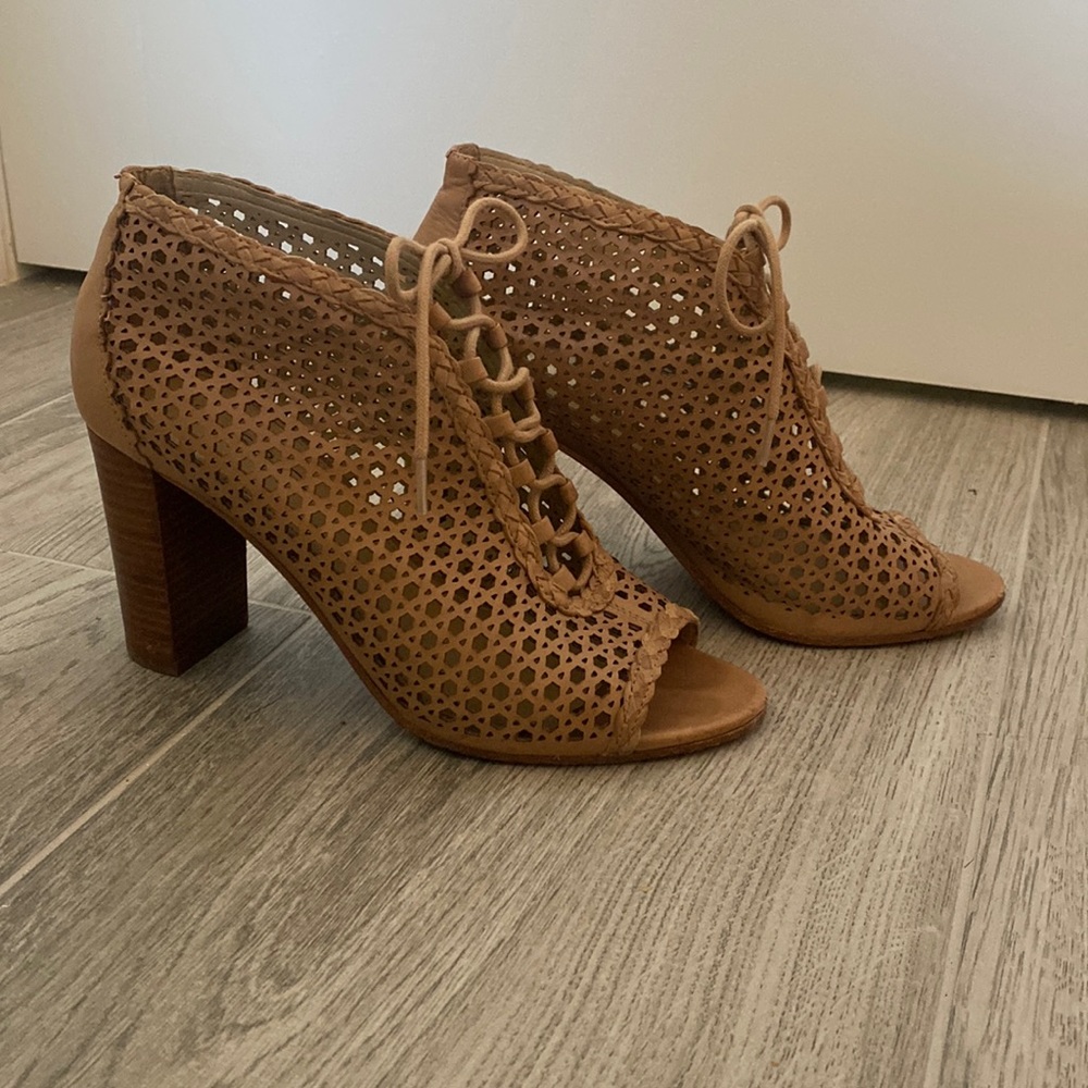 Via Spiga tan Booties High heels